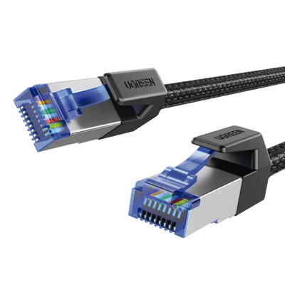 Ugreen Cable Ethernet Cat8 CLASS?F/FTP Redondo con Malla de Nylon 1 Metro