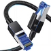 Ugreen Cable Ethernet Cat8 CLASS?F/FTP Redondo con Malla de Nylon 1 Metro