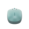 Mouse Inalámbrico 2.4G  Función de 3 botones / Alcance 10m / Silencioso / Ergonómico / Anti-caída y Anti-interferencias / Color Verde / Batería Alcalina AA (incluida).