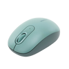 Mouse Inalámbrico 2.4G  Función de 3 botones / Alcance 10m / Silencioso / Ergonómico / Anti-caída y Anti-interferencias / Color Verde / Batería Alcalina AA (incluida).
