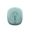Mouse Inalámbrico 2.4G  Función de 3 botones / Alcance 10m / Silencioso / Ergonómico / Anti-caída y Anti-interferencias / Color Verde / Batería Alcalina AA (incluida).