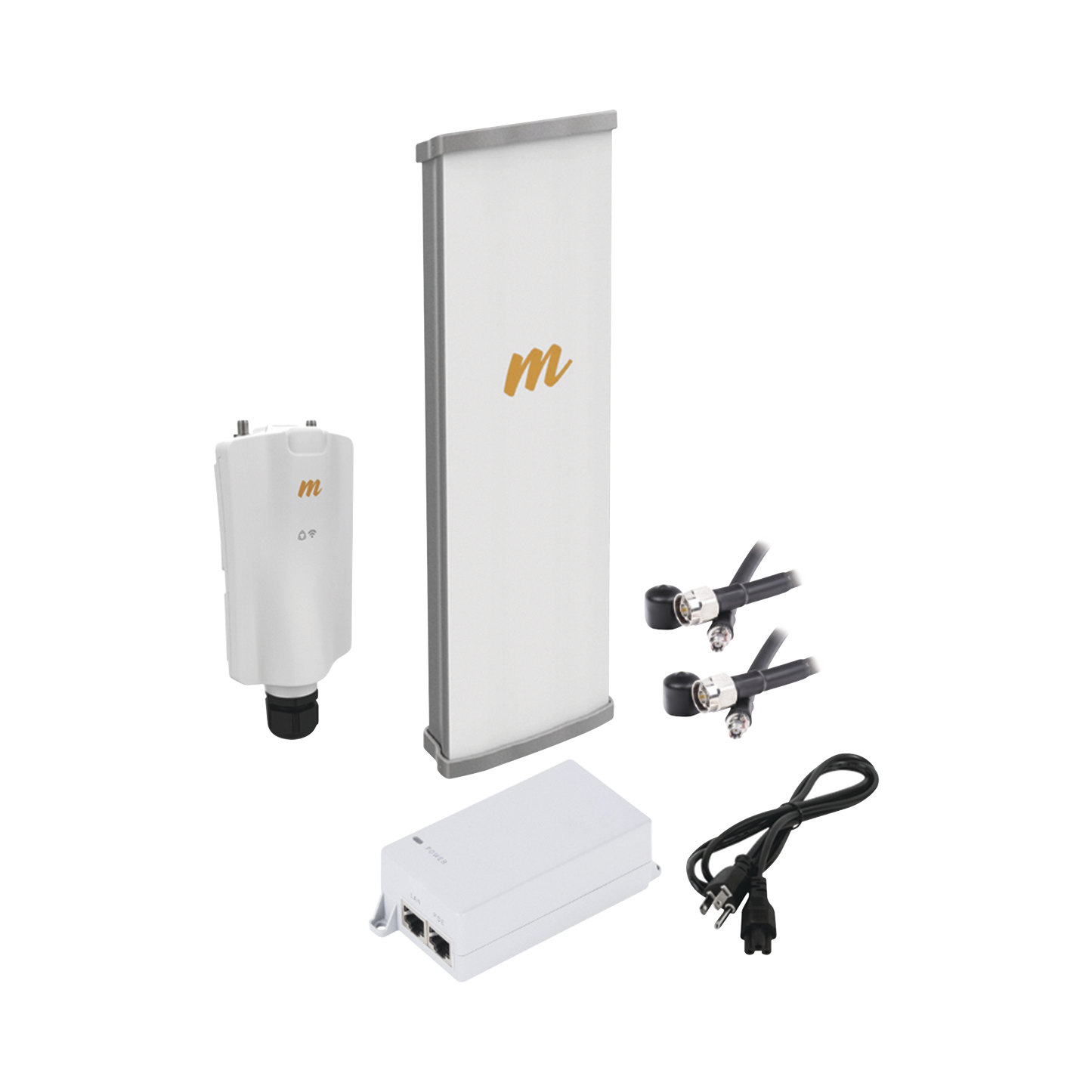 Kit Radio Enlace Inalámbrico A5x 5 GHz + Antena N545X4 | Hasta 700 Mbps | 64 Usuarios | PoE 24V | Monitoreo en la Nube