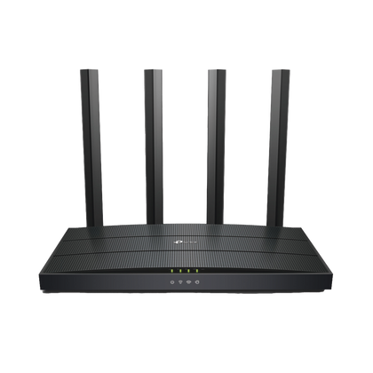 Router WiFi 6 AX 1500Mbps / MU-MIMO 2X2 y OFDMA / 1 Puerto WAN 10/100/1000 Mbps / 3 Puertos LAN 10/100/1000 Mbps / 4 Antenas / Conexión Inalámbrica OneMesh