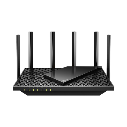 Router WiFi 6 Doble Banda / AX5400 MU-MIMO 4X4 y OFDMA / 1 puerto WAN 10/100/1000 Mbps / 4 puertos LAN 10/100/1000 Mbps / 1 puerto USB 3.0 /  6 potentes antenas / Administración App (Tether) o Página web / Protección HomeShield