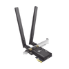 Adaptador PCIe inalámbrico doble banda AX3000 Mbps / Seguridad Inalámbrica WPA3 /Antena de alta ganancia / Tecnología MU-MUMO 2X2 / Soporte de perfil bajo y Altura completa / Bluetooth 5.2