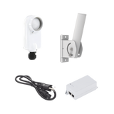 Kit de radio C5X, rango de frecuencia extendida (4.9 a 6.4 GHz),  incluye inyector POE, cable de alimentación y montaje universal para tubo o poste