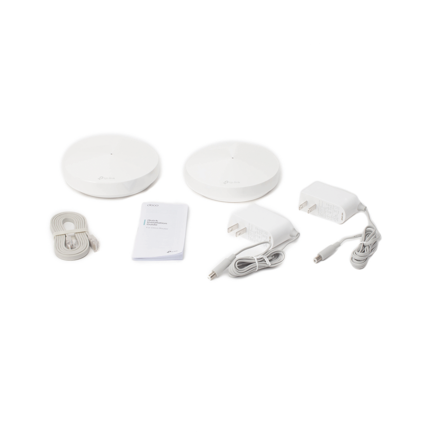 Kit 2 Routers Inalámbricos MESH Interior para Hogar / Doble Banda Wi-Fi 5 AC1300 Mbps / 2 Puerto Gigabit WAN/LAN / 4 Antenas Internas / Administración Mediante la App Deco (iOS, Android) / Protección HomeCare