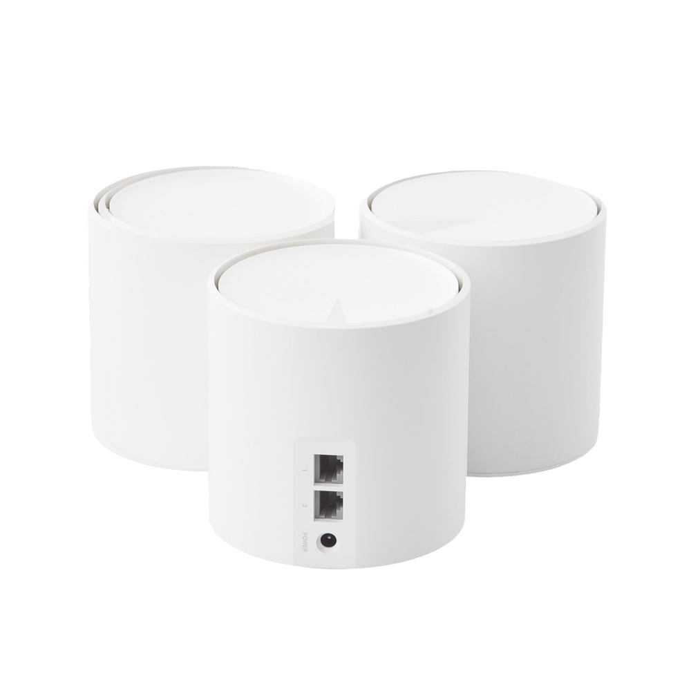 KIT de sistema inalámbrico Deco X20 mesh para hogar / Doble banda Wi-Fi 6 (AX) / 2 puerto Gigabit  / 2 antenas internas / Compatible con amazon alexa