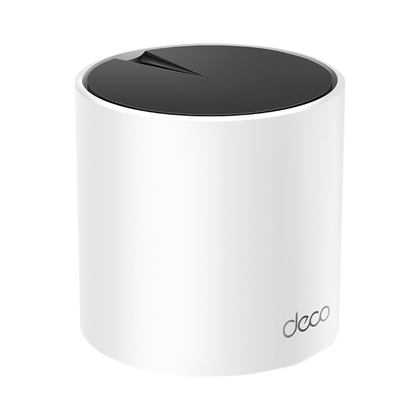 Router Inalámbrico MESH Interior para Hogar / Doble Banda Wi-Fi 6 AX3000 Mbps / 3 Puerto Gigabit WAN/LAN / 2 Antenas Internas / Administración Mediante la App Deco (iOS, Android) / Protección HomeShield