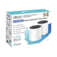 Kit 2 Routers Inalámbricos MESH Interior para Hogar / Doble Banda Wi-Fi 6 AX3000 Mbps / 3 Puerto Gigabit WAN/LAN / 2 Antenas Internas / Administración Mediante la App Deco (iOS, Android) / Protección HomeShield