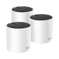 Kit 3 Routers Inalámbricos MESH Interior para Hogar / Doble Banda Wi-Fi 6 AX3000 Mbps / 3 Puerto Gigabit WAN/LAN / 2 Antenas Internas / Administración Mediante la App Deco (iOS, Android) / Protección HomeShield