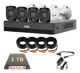 Kit de Videovigilancia SAXXON 4 Cámaras Full HD 1080P con DVR 4 Canales y Disco Duro 1TB
