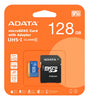 Tarjeta de memoria Adata AUSDX128GUICL10A1-RA1 Premier con adaptador SD 128GB
