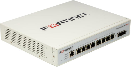 Switch Fortinet Gigabit Ethernet FortiSwitch 108F-POE, 8 Puertos PoE 10/100/1000 + 2 Puertos SFP, 65W, 20 Gbit/s, 8.000 Entradas