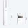 TP-Link Punto de Acceso Exterior Inalámbrico EAP110-Outdoor V3 N300 de Largo Alcance, 11 n y 2,4 G, Software de Controlador EAP, Color Blanco