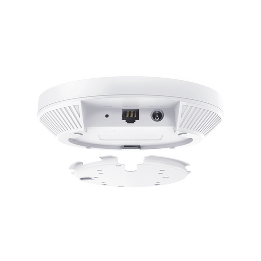 Punto de Acceso Omada / Wi-Fi 6 AX3000 MU-MIMO 4x4 / Mesh Omada / Alta Densidad de Usuarios / Configuración por Controlador o Stand-Alone / Para Montaje en Techo/pared / Alimentación PoE+