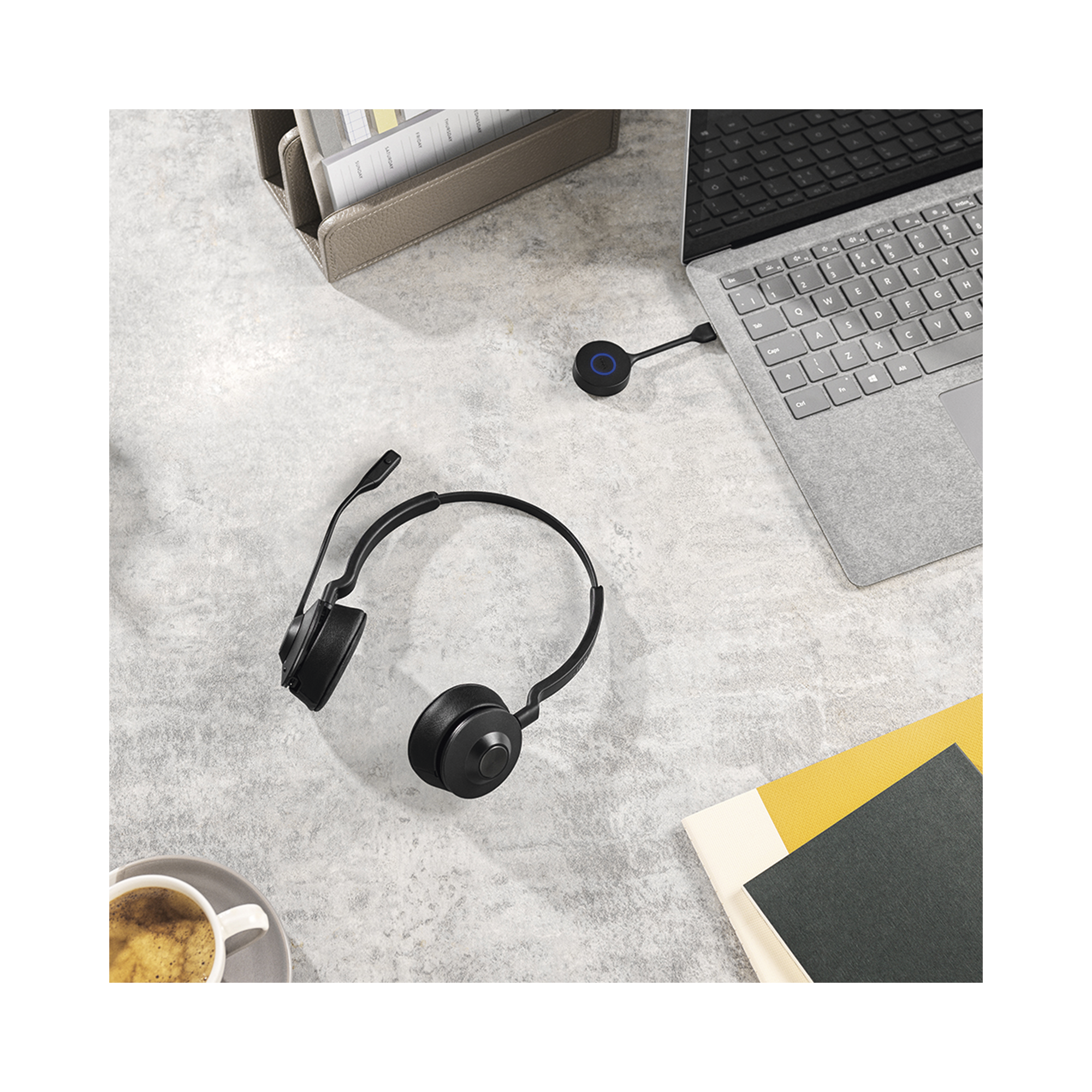 Jabra Engage 55, Auricular stereo versión MS con aislamiento de ruido activa, adaptador DECT USB-A (9559-470-125)