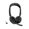 Jabra Evolve2 65 Flex, Auricular stereo versión MS, dongle USB-A con cancelación de ruido (26599-999-999)