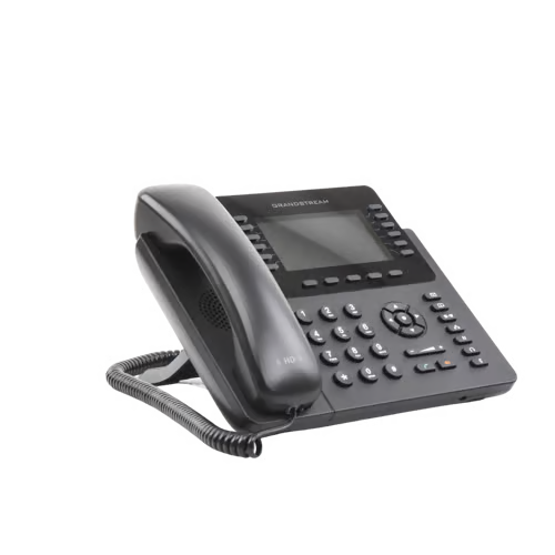 Teléfono IP empresarial de 12 Líneas con 5 teclas de función y conferencia de 4 vías, PoE