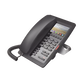 (H5 Color Negro) Teléfono IP Hotelero de gama alta, pantalla LCD de 3.5 pulgadas a color, 6 teclas programables para servicio rápido (Hotline), PoE