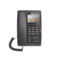 (H5 Color Negro) Teléfono IP Hotelero de gama alta, pantalla LCD de 3.5 pulgadas a color, 6 teclas programables para servicio rápido (Hotline), PoE