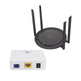 Kit 2 ONU Bridge V-Sol, Dual GPON/EPON con Router Home Wi-Fi Ideal para distribuciones WISP de mayor cobertura Wi-Fi en Hogares y Oficinas