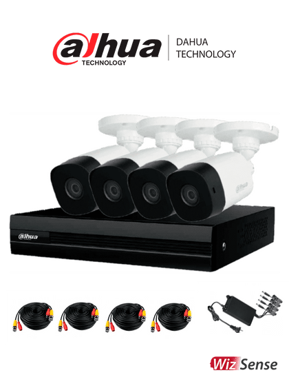 DAHUA KITXVR1B08-I-2MP4CP - Kit de videovigilancia de 8 canales