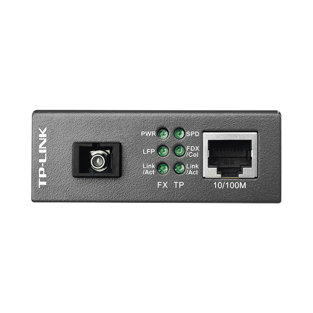 TP-LINK Convertidor WDM Monomodo: 1 Puerto RJ45 10/100 Mbps, 1 Puerto SC/UPC 100 Mbps, Hasta 20 km. Requiere MC111CS para operar