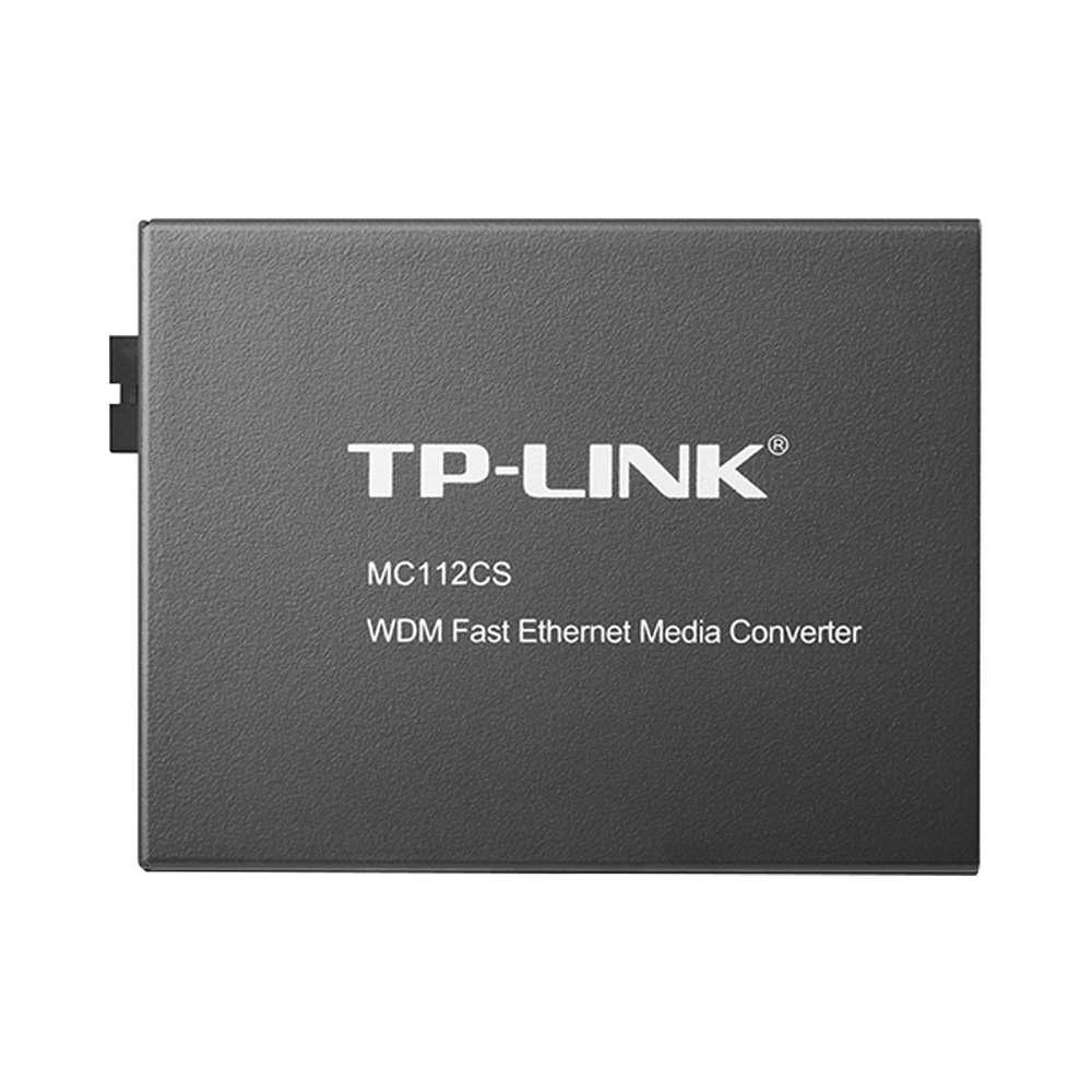 TP-LINK Convertidor WDM Monomodo: 1 Puerto RJ45 10/100 Mbps, 1 Puerto SC/UPC 100 Mbps, Hasta 20 km. Requiere MC111CS para operar
