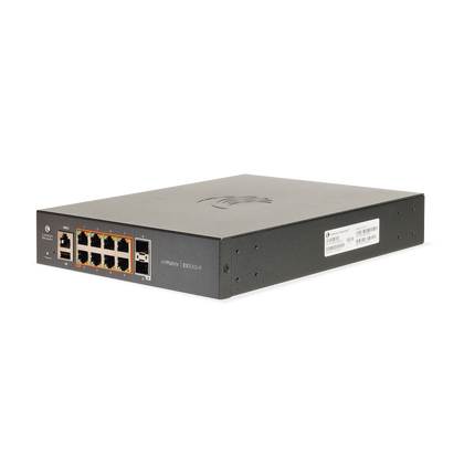 Switch PoE cnMatrix Ex1010-P / 8 Puertos Gigabit PoE 802.3af/at + 2 SFP / Capa 2 / Gestión en la Nube Gratuito