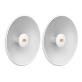 Antenas Modulares Dual Slant, 4.9 - 6.4 GHz, Dimensiones (42.9 cm), Apertura 8 ° Ganancia de 25 dBi, Diseñada para radio C5x