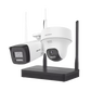 Kit de Videovigilancia IP Inalámbrico 2MP con NVR 4 Canales | 2 Cámaras WiFi Full HD para Interior y Exterior