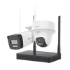 Kit de Videovigilancia IP Inalámbrico 2MP con NVR 4 Canales | 2 Cámaras WiFi Full HD para Interior y Exterior