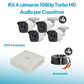 Kit Cctv Hilook 1080p 4 Cámaras Tipo Bala Micrófono Integrado + Disco Duro HL1080PS-1TB Hilook HL1080PS-1TB