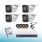 Kit Cctv 5 Megapixel 4 Cámaras Tipo Bala Metálicas Micrófono Integrado Disco Duro 1 TB HILOOK HIK5MPSLQ-KIT-1TB