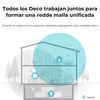 KIT Router inalámbrico Mesh Deco M4 para Hogar Doble banda AC 1200 2 puertos 10/100/1000 Mbps Compatible con Amazon Alexa