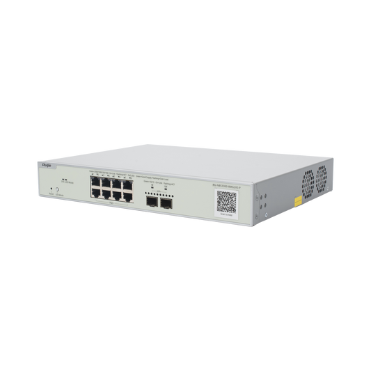 Switch Multi-Gigabit PoE+ Capa 2 con 8 Puertos 2.5G PoE+ hasta 240W y 2 Uplink SFP+ 10G ,Administrable Cloud, Diseñado Para Access Points WiFi 6/7