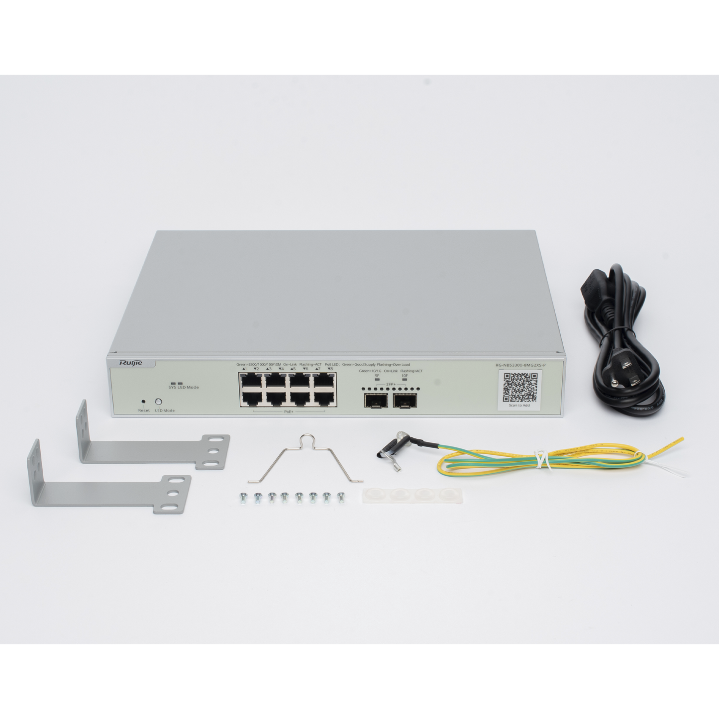 Switch Multi-Gigabit PoE+ Capa 2 con 8 Puertos 2.5G PoE+ hasta 240W y 2 Uplink SFP+ 10G ,Administrable Cloud, Diseñado Para Access Points WiFi 6/7
