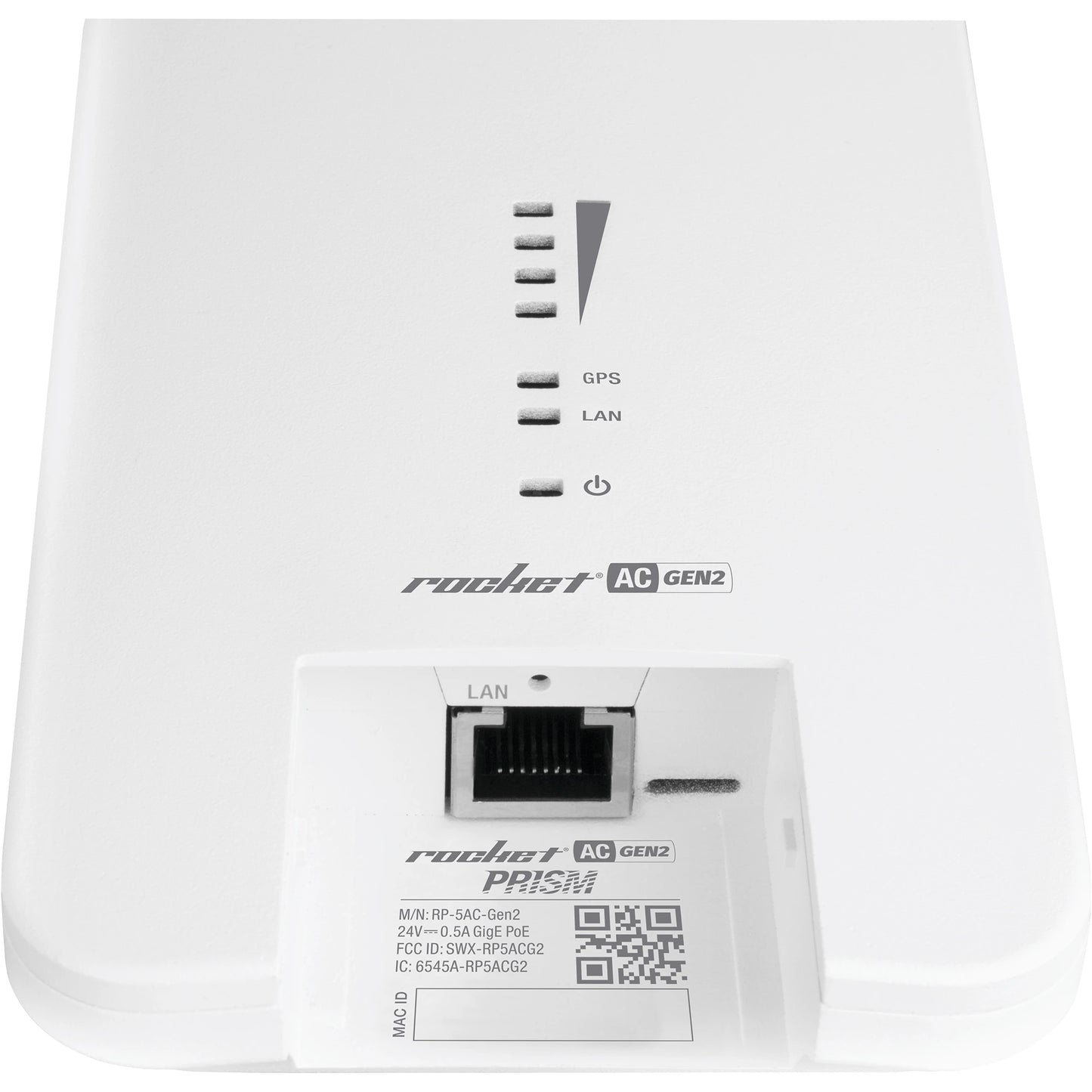 Radio Estación Base airMAX AC GEN2 hasta 500 Mbps, 5 GHz (5150 - 5875 MHz) con tecnología airPrism