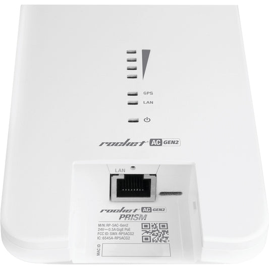 Radio Estación Base airMAX AC GEN2 hasta 500 Mbps, 5 GHz (5150 - 5875 MHz) con tecnología airPrism