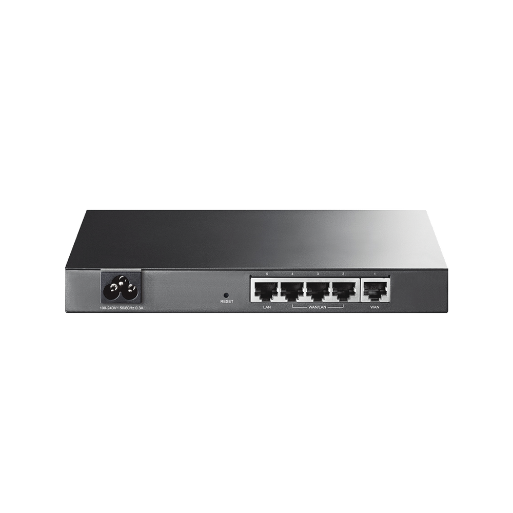 Router Balanceador de Carga Multi-Wan, 1 puerto LAN 10/100 Mbps, 1 puerto WAN 10/100 Mbps, 3 puertos Auto configurables LAN/WAN, Sesiones Concurrentes 10,000 para Pequeña Oficina