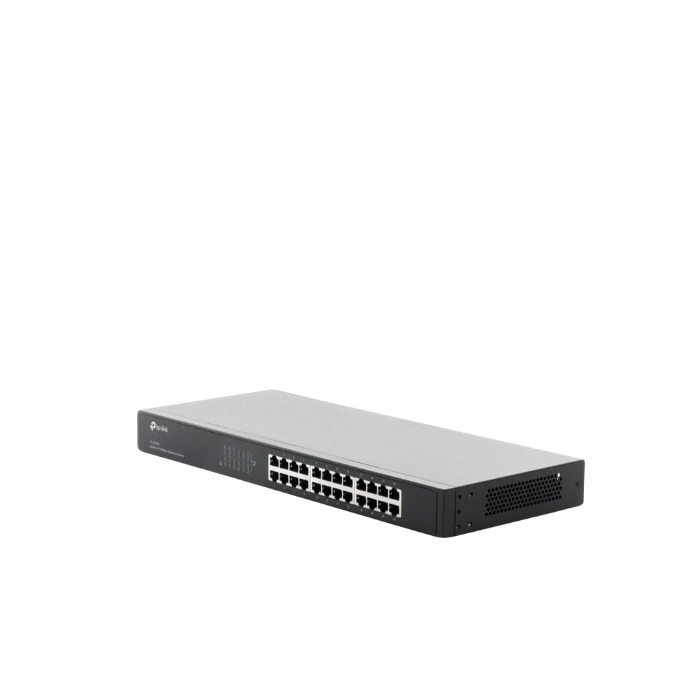 Switch no administrable de 24 puertos 10/100 Mbps para montaje en rack