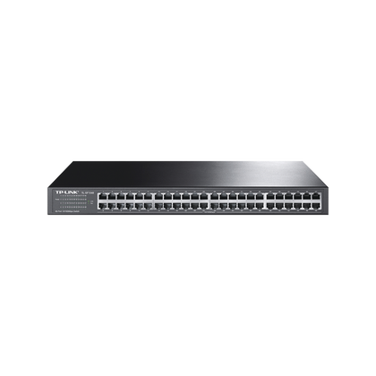 Switch no administrable de 48 puertos 10/100 Mbps para montaje en rack