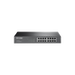 TP-Link - Conmutador no administrado Gigabit Ethernet TL-SG1016D de 16 puertos, listo para usar, metálico, para escritorio o montaje en rack, sin ventilador, vida útil limitada