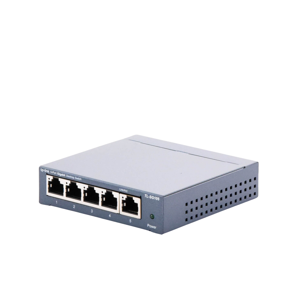 Switch Gigabit no administrable de 5 puertos 10/100/1000 Mbps