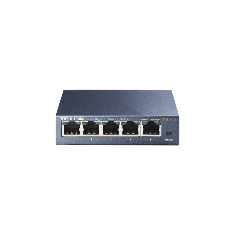 Switch Gigabit no administrable de 5 puertos 10/100/1000 Mbps