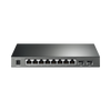 Switch PoE JetStream SDN Administrable 8 puertos 10/100/1000 Mbps + 2 puertos SFP, 8 puertos PoE, 61W, administración centralizada OMADA SDN