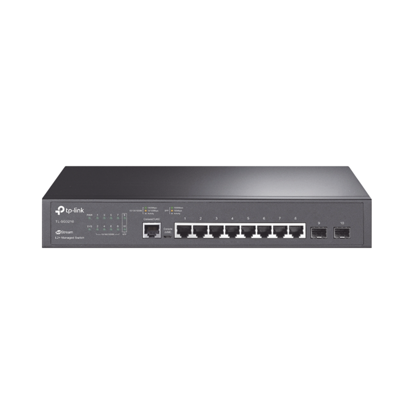 TP link Switch JetStream SDN Administrable 8 puertos 10/100/1000 Mbps + 2 puertos TL-SG3210