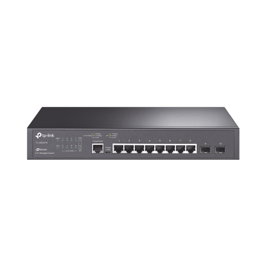 TP link Switch JetStream SDN Administrable 8 puertos 10/100/1000 Mbps + 2 puertos TL-SG3210