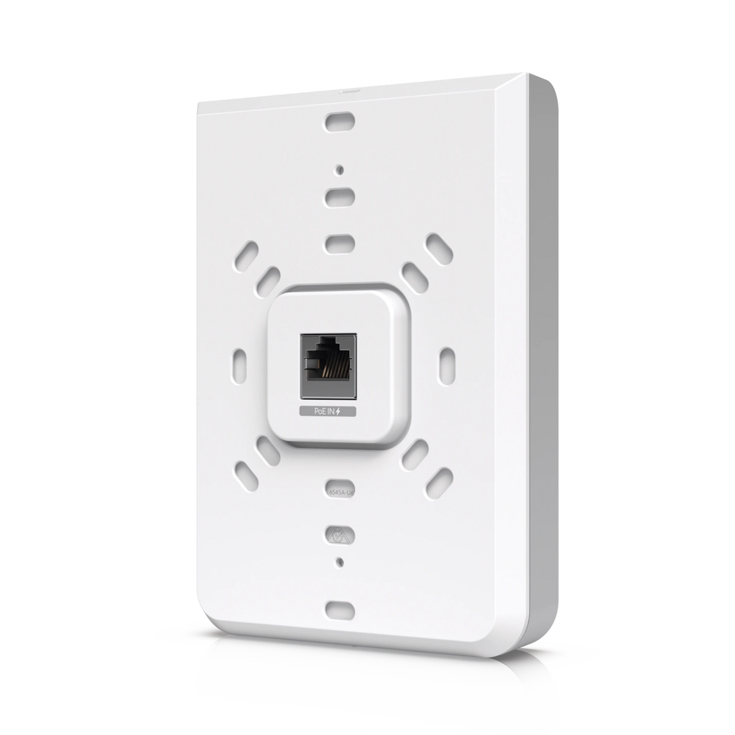 Access Point UniFi U6 In Wall/Montaje p/pared, WIFI 6 2.4 Y 5 Ghz, hasta 5.3 Gbps, 1 pto PoE In, 4 ptos secundarios (1 PoE Out)